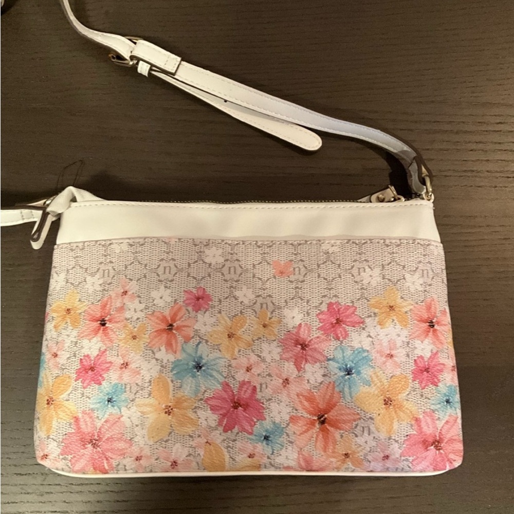 Nanette Lepore Pink Floral Crossbody Bag - Picture 9 of 12